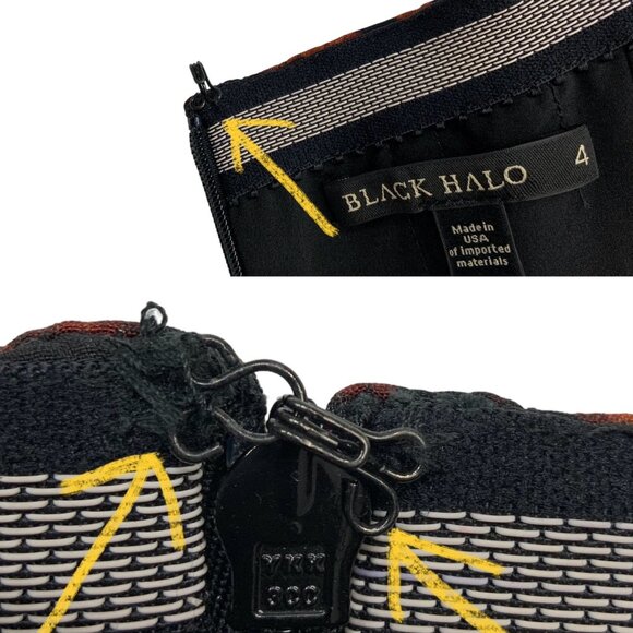 Black Halo Jackie Strapless Pencil Sheath Dress 4  Leopard Print - Picture 4 of 12